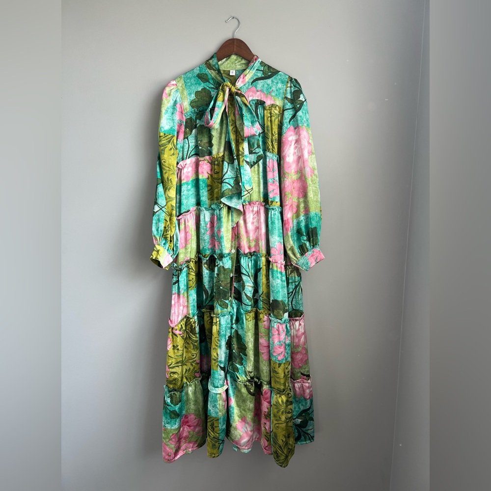 Floral Multicolor Maxi Dress